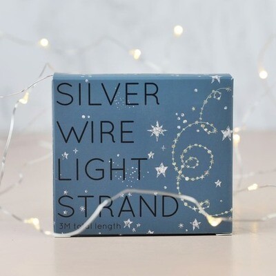 LED String Lights Silver Wire