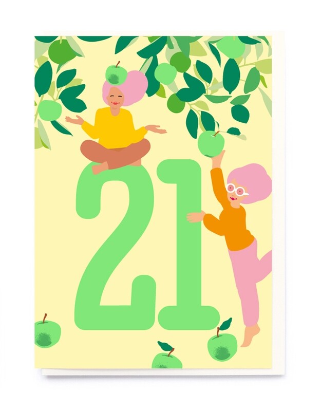 21st Birthday Girls Card