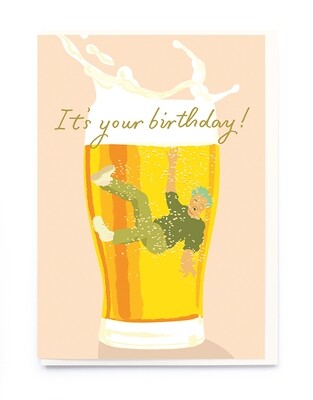 Beer Birthday Card