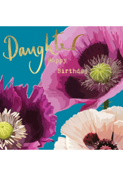 Daughter Birthday Poppies Card