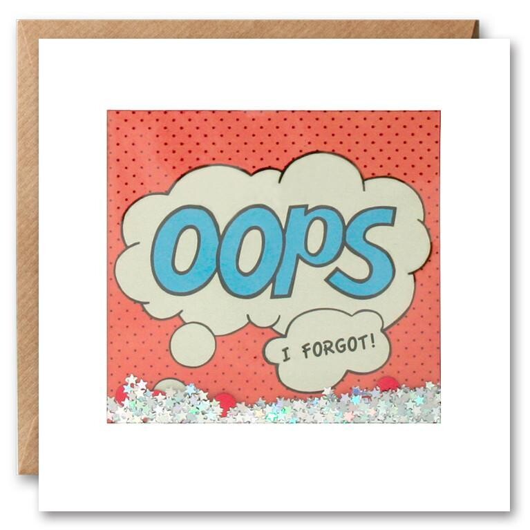 Oops I Forgot Shakies Card