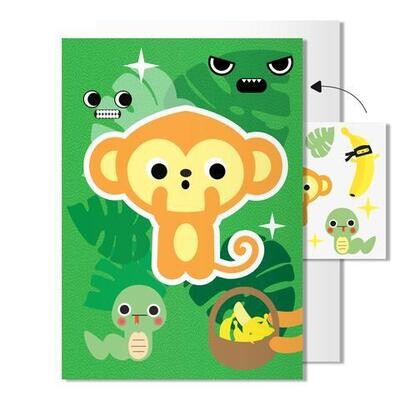 Monkey Tattoo Card