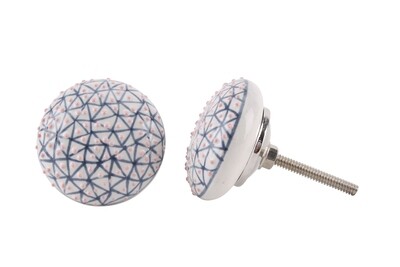 Pink &amp; Blue Polka Dot Drawer Knob