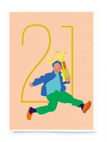 21st Birthday Boy Card
