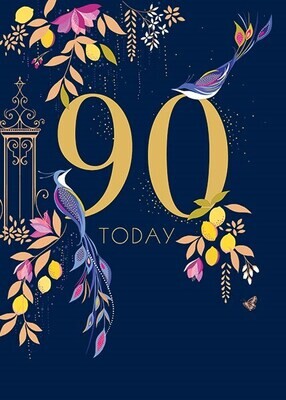Sara Miller 90th Birthday Card