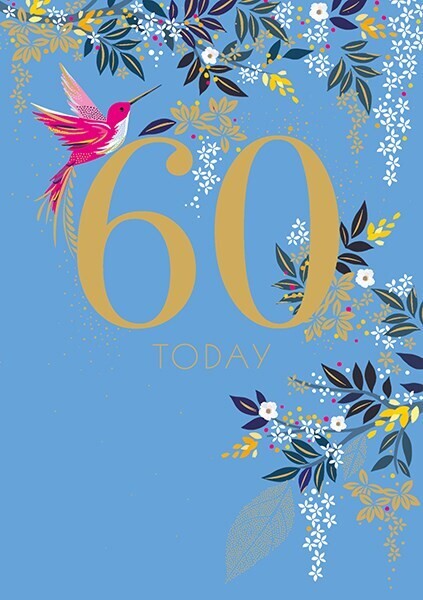 Sara Miller 60th Birthday Card
