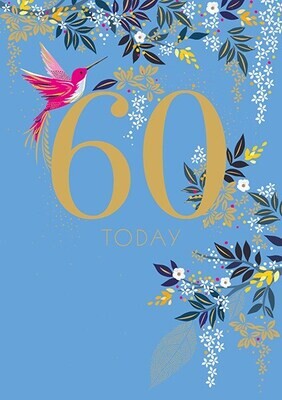 Sara Miller 60th Birthday Card