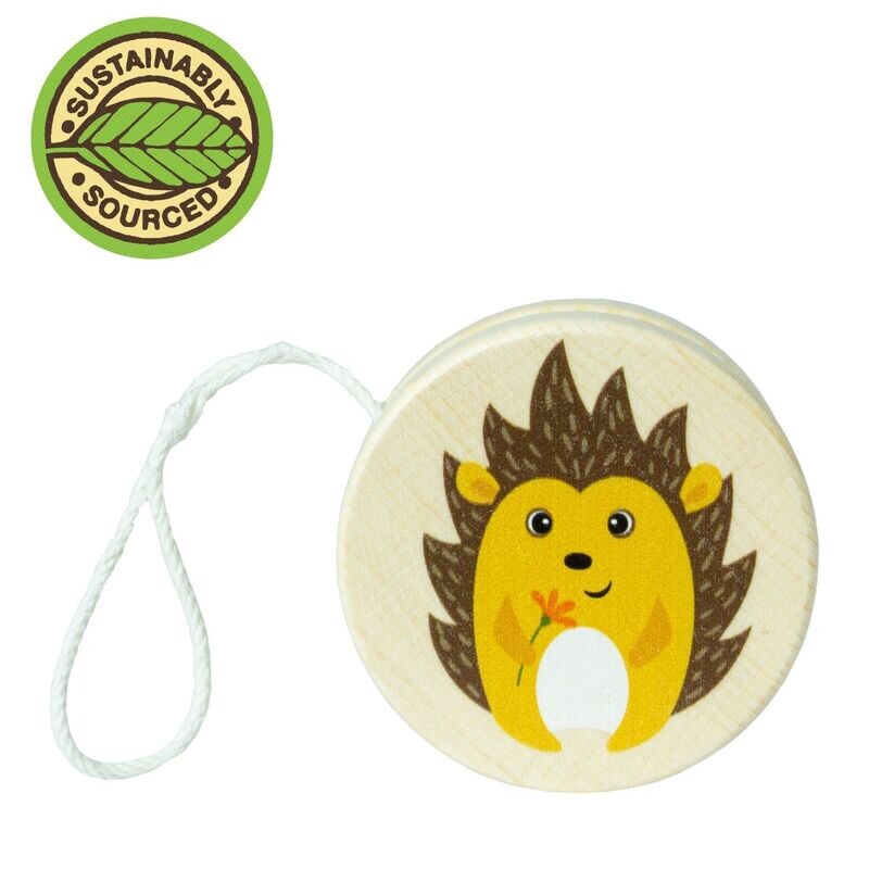 Wooden Wildlife Yo Yo - Hedgehog