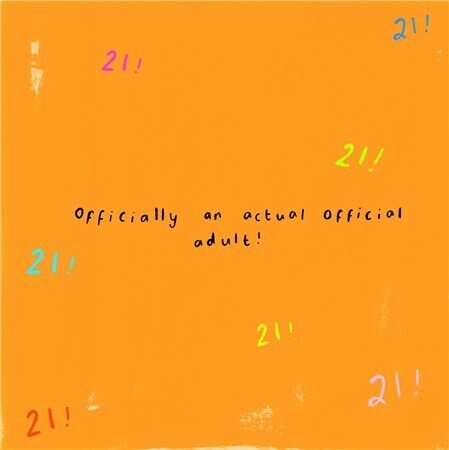 Official Adult 21st Birthday Card