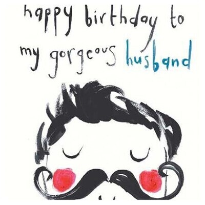 Gorgeous Husband Birthday Card