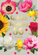 Golden Wedding Anniversary Card