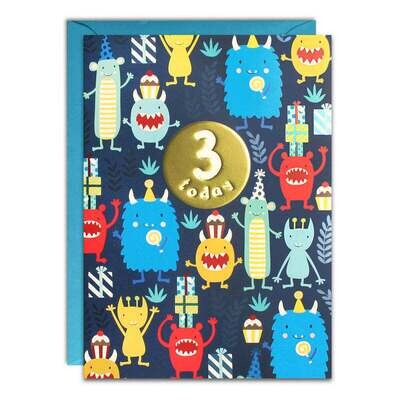3 Monsters Card