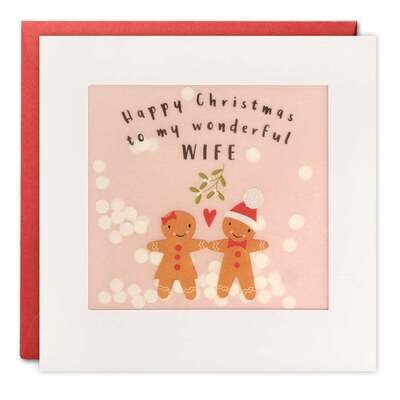 Wife Christmas Shakies Card
