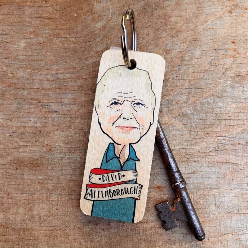 David Attenborough Keyring