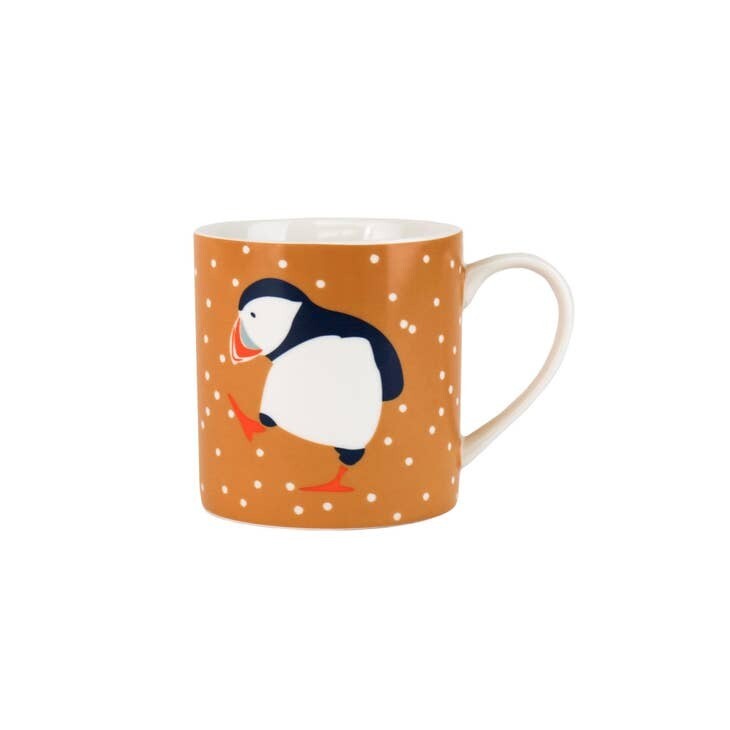 RSPB Stoneware Puffin Mug Yellow
