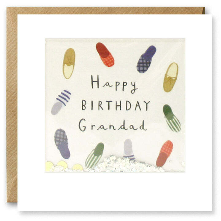 Grandad Slippers Shakies Card