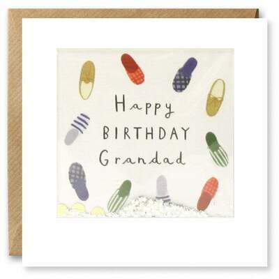 Grandad Slippers Shakies Card