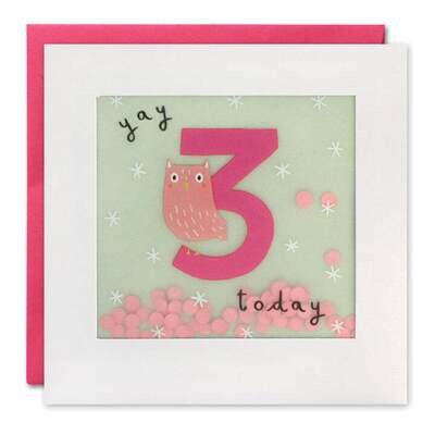 3 Owl Shakies Card