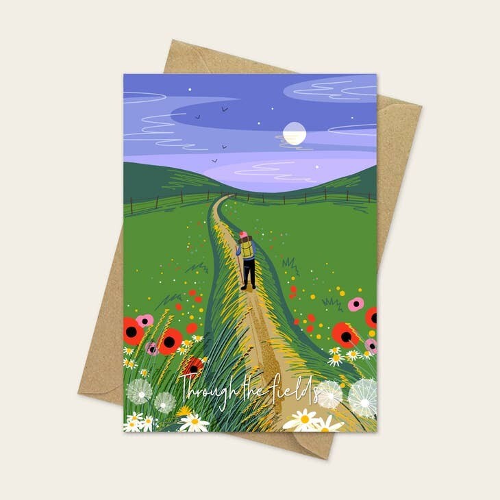 Wanderlust Card - Through The Fields