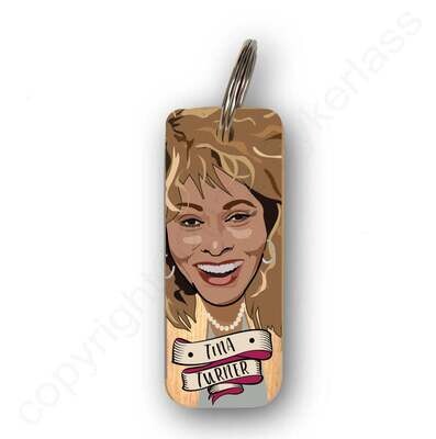 Tina Turner Wooden character Keyring
