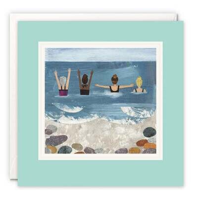 Paintworks Wild Sea Swimmers Card