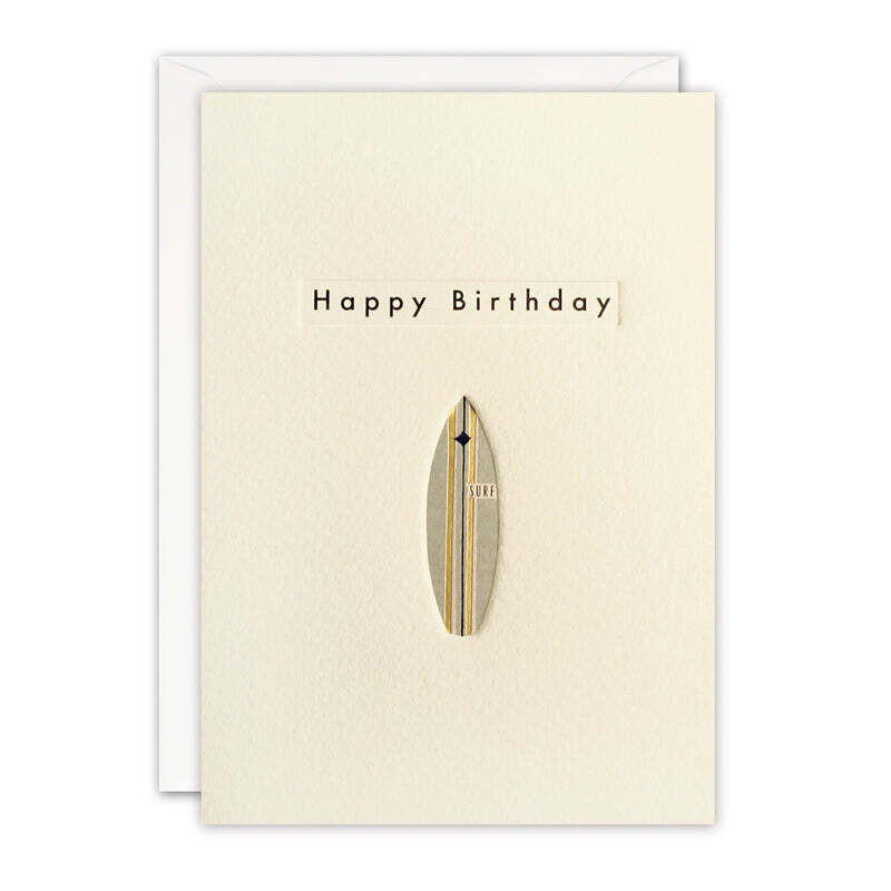 Happy Birthday Surf Board Card