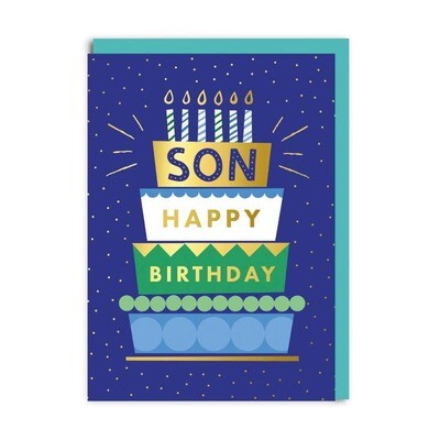 Son Cake Birthday Card