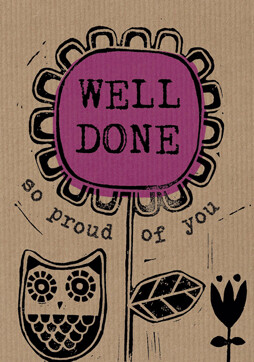 Well Done Owl Card