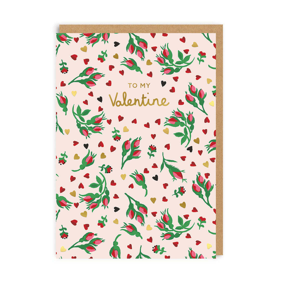 Cath Kidston Rosebud Valentines Card