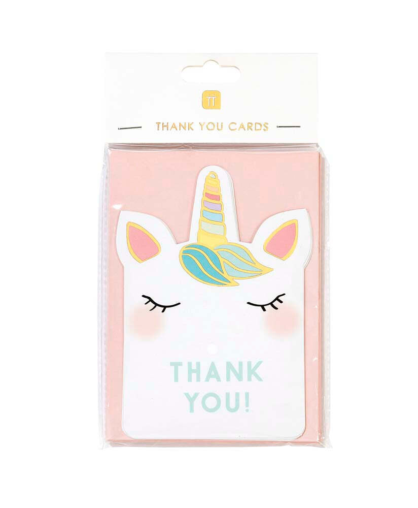 Unicorns Thank You Cards Pack Of 8