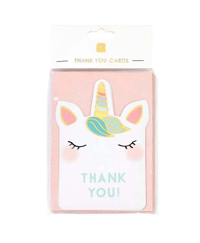 Unicorns Thank You Cards Pack Of 8