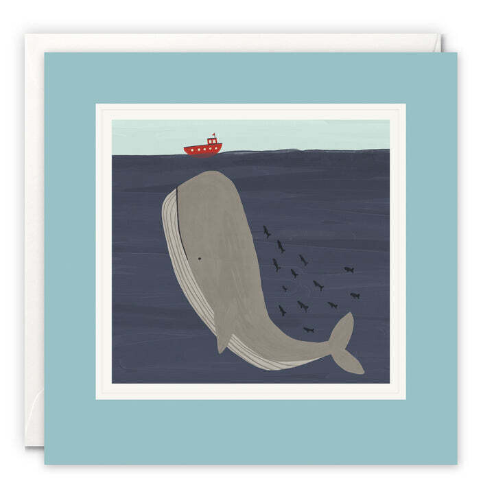Paintworks Whale And Fishing Boat Card