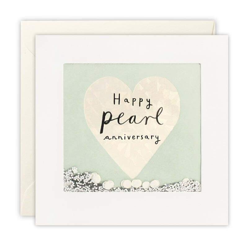 Pearl (30 Years) Anniversary Shakies Card