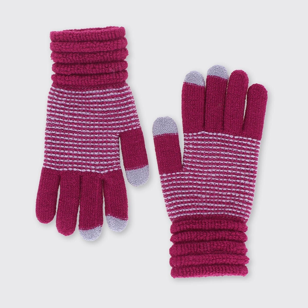 Wendy Gloves - Purple/Grey