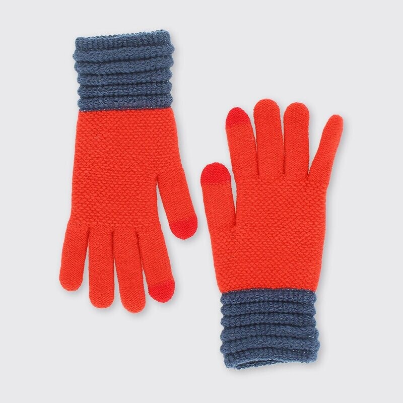 Maddie Gloves -Red/Navy