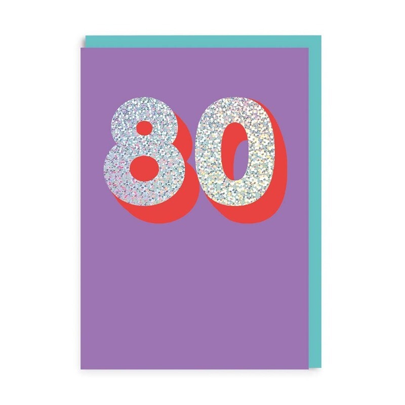 80 Sparkly Card