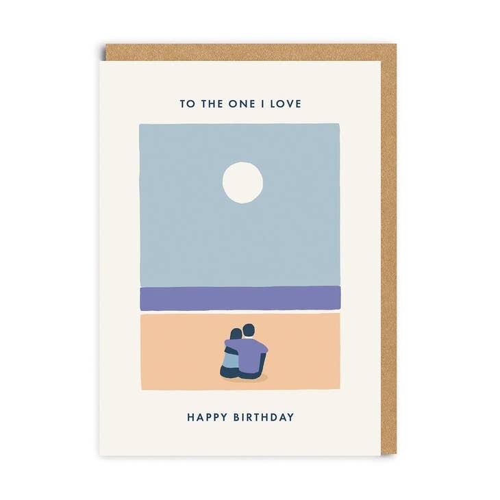 To The One I Love Beach Birthday Card