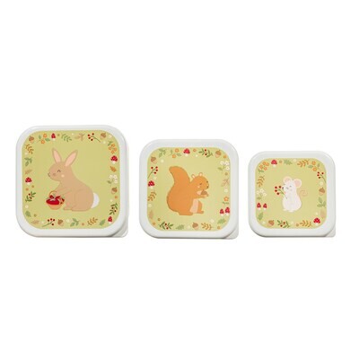 Garden Friends Set Of 3 Snack Pots