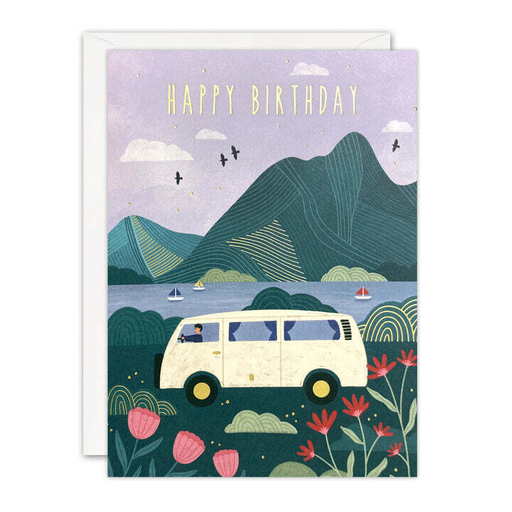 Sunbeams Campervan Birthday Card