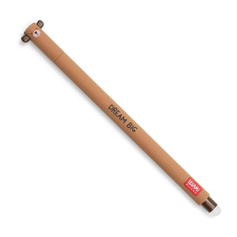Legami Erasable Gel Pen - Teddy Bear (Red Ink)