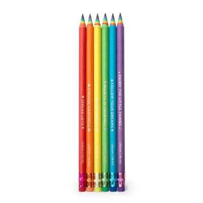 Happiness For Every Day Set Of 6 HB Pencils