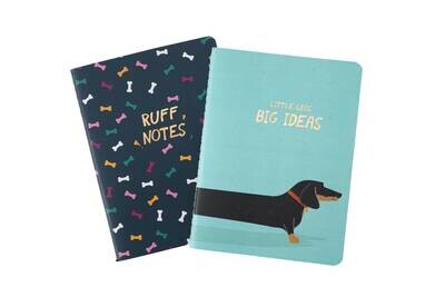 Top Dog Set of 2 A6 Notebooks