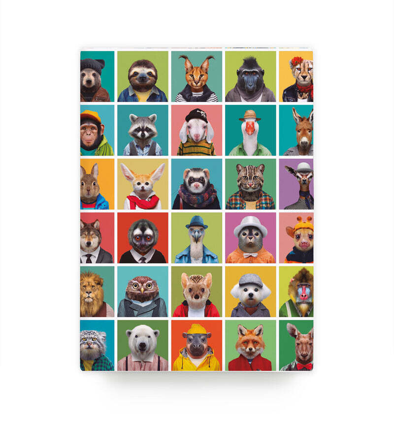 Single sheet wrap - Zoo Portraits