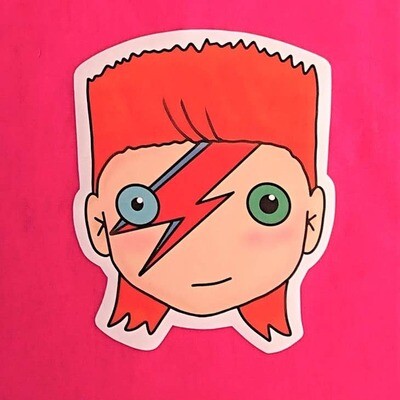 David Bowie Tote Bag Pink