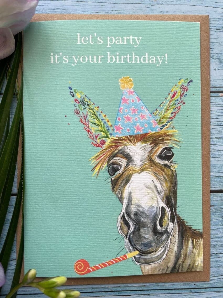 Donkey Birthday Card
