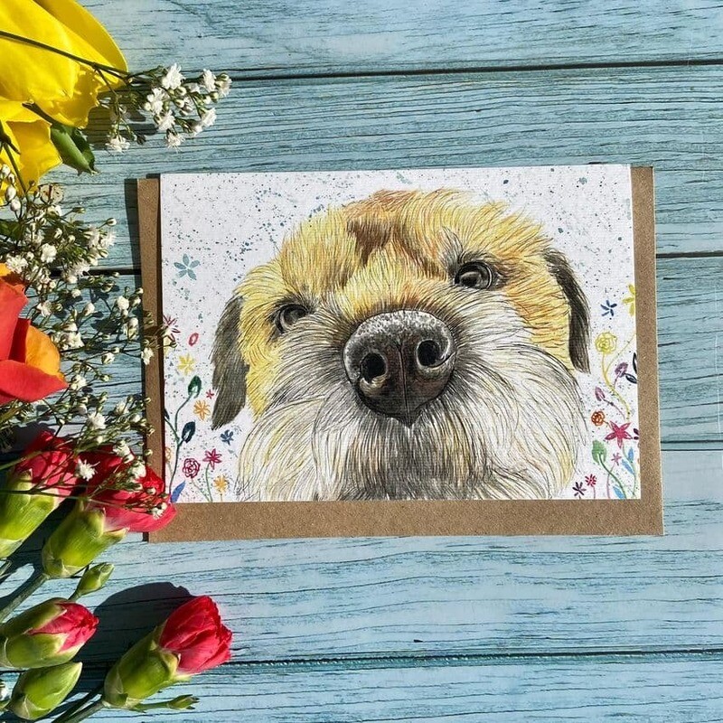 Tilly The Border Terrier Card