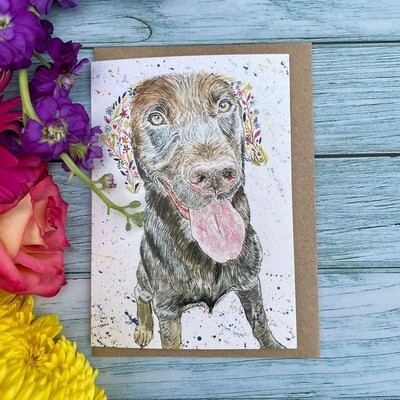 Ozzy The Labrador Card