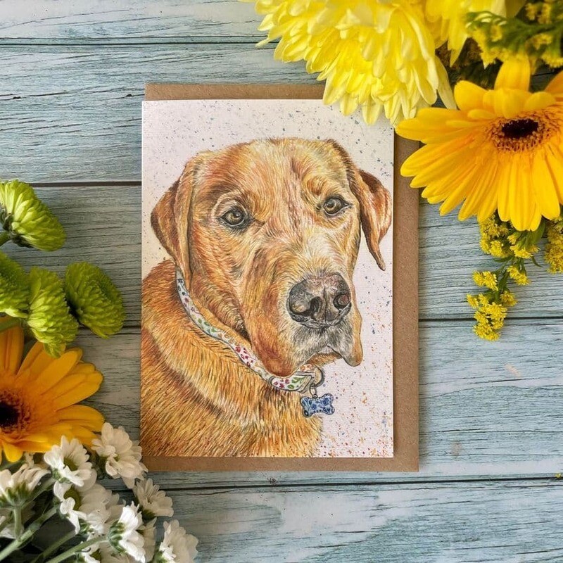 Wellie The Labrador Card
