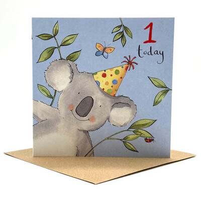 1st Birthday Koala Card