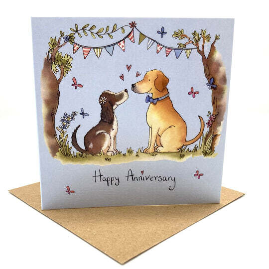 Happy Anniversary Dogs Card
